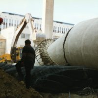 Dynamitage d'un Château d'eau Campenon