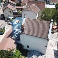 Démolition d’une maison mitoyenne à Villard-Bonnot